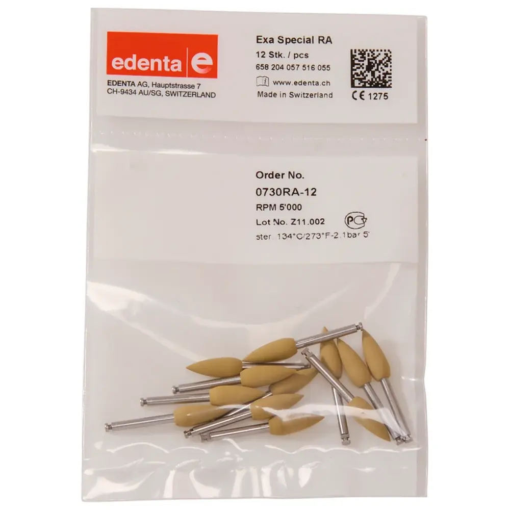 Edenta Exa Special - Packung 12 Stück gelb, RA, Figur 057, 14 mm, ISO 055