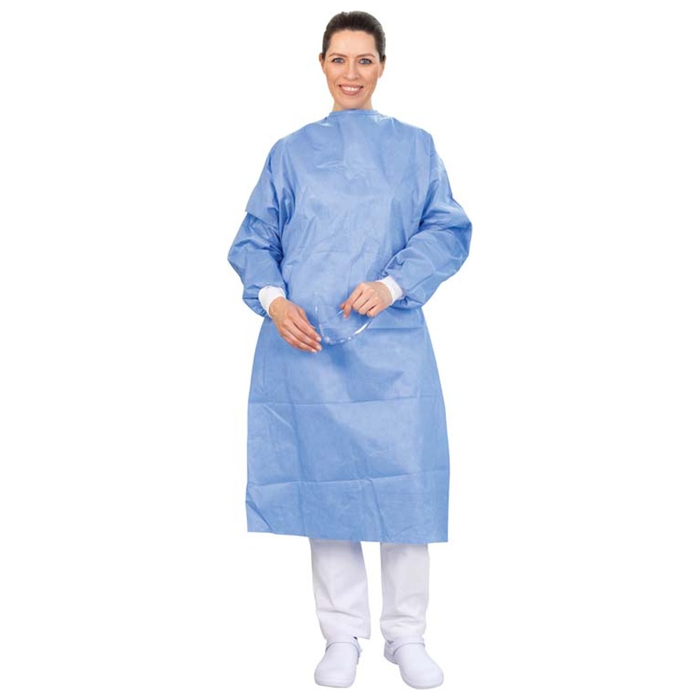 Omnia OP-Mantel Essential Line - Packung 30 Stück aus SMMS steril, 125 cm, L
