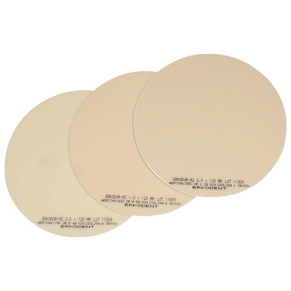 ERKODENT Erkodur-A2 - Packung 10 Stück Ø 120 mm, Stärke 2 mm
