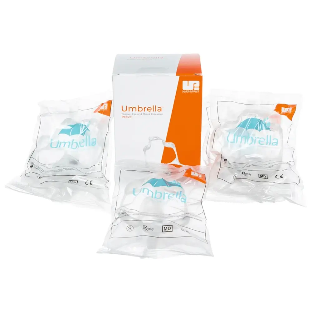 Ultradent Products Umbrella™ Zungen-, Lippen- und Wangenhalter - Packung 5 Stück medium