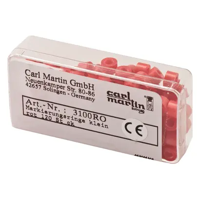 Carl Martin GmbH Markierungsringe klein rot Pa 120