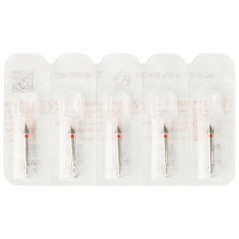 Edenta Diamanten 833 - Packung 5 Stück rot fein, FG, Figur 466 Occlusal Kontierung, 3,5 mm, ISO 031