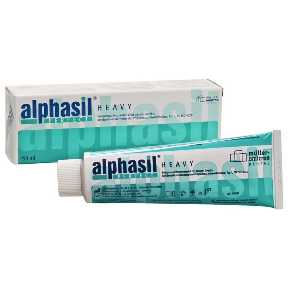Müller-Omicron alphasil® PERFECT - Tube 150 ml HEAVY, türkis