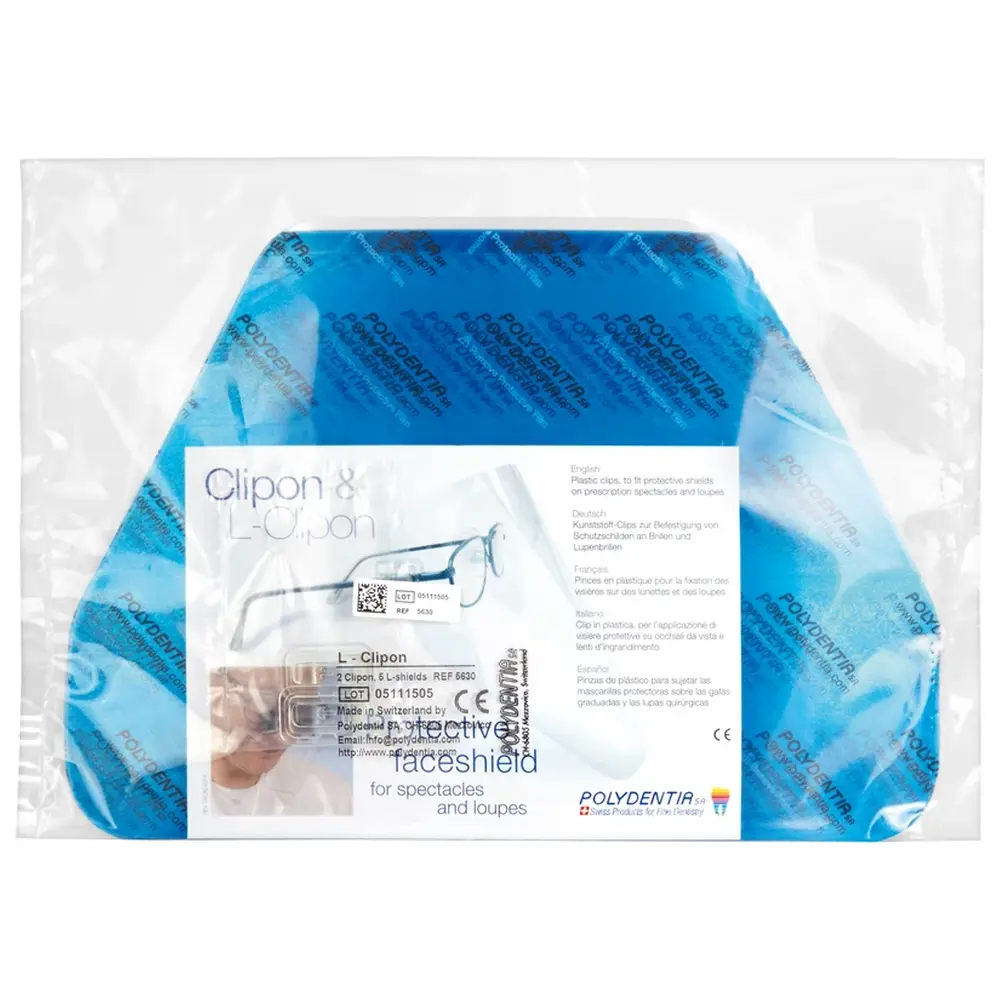 Polydentia SA Vista-Tec™ Ultra Light - Packung 2 Clipon, 5 Schutzschilde groß