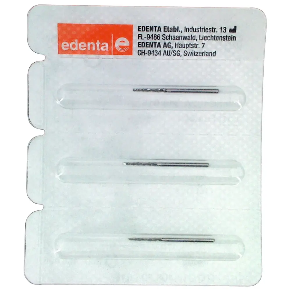 Edenta Chirurgie Knochenfräser nach Lindemann C162A - Packung 3 Stück FG XL, Figur 408, 10 mm, ISO 016