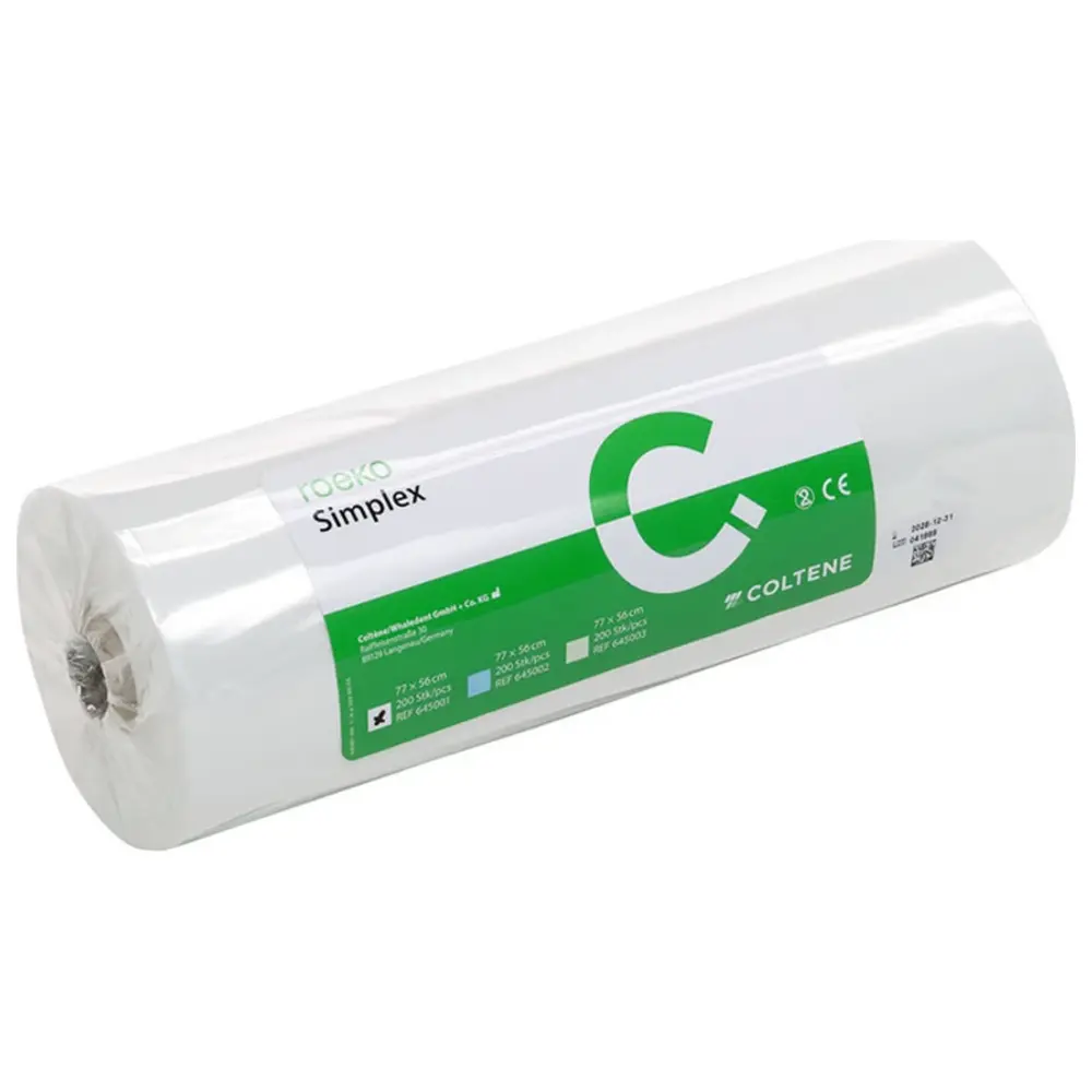 COLTENE roeko Simplex - Rolle 200 Stück weiß, 77 x 56 cm