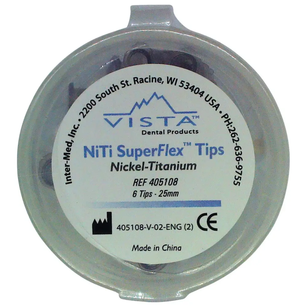American Dental NiTi SuperFlex™ Tips - Packung 6 Stück lang, 30 ga