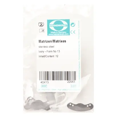 E.Hahnenkratt GmbH Matrizen S0,04mm 40/13 Pa 12