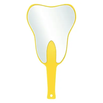 Cardex Dental GmbH Handspiegel Zahn gelb Länge 27cm St Cardex Dental GmbH Handspiegel Zahn gelb Länge 27cm St