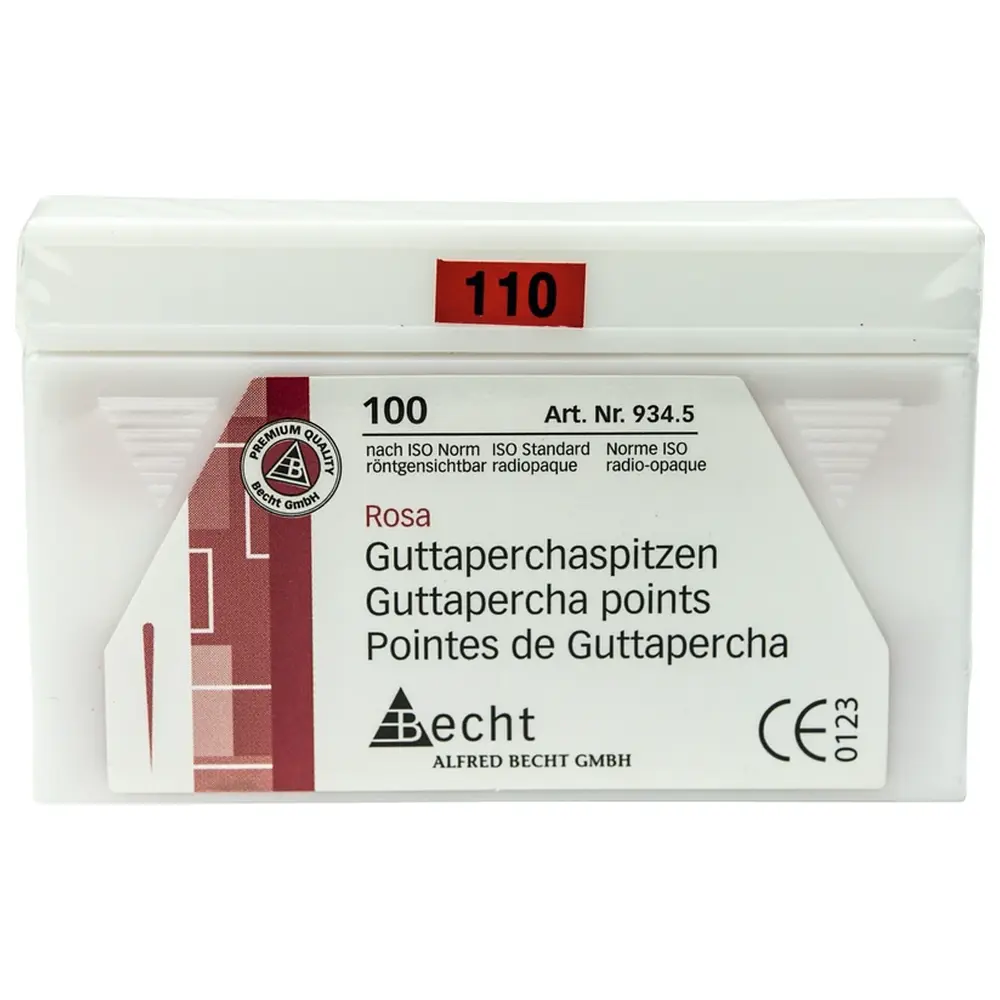 Becht Guttaperchaspitzen rosa - Packung 100 Stück ISO 110