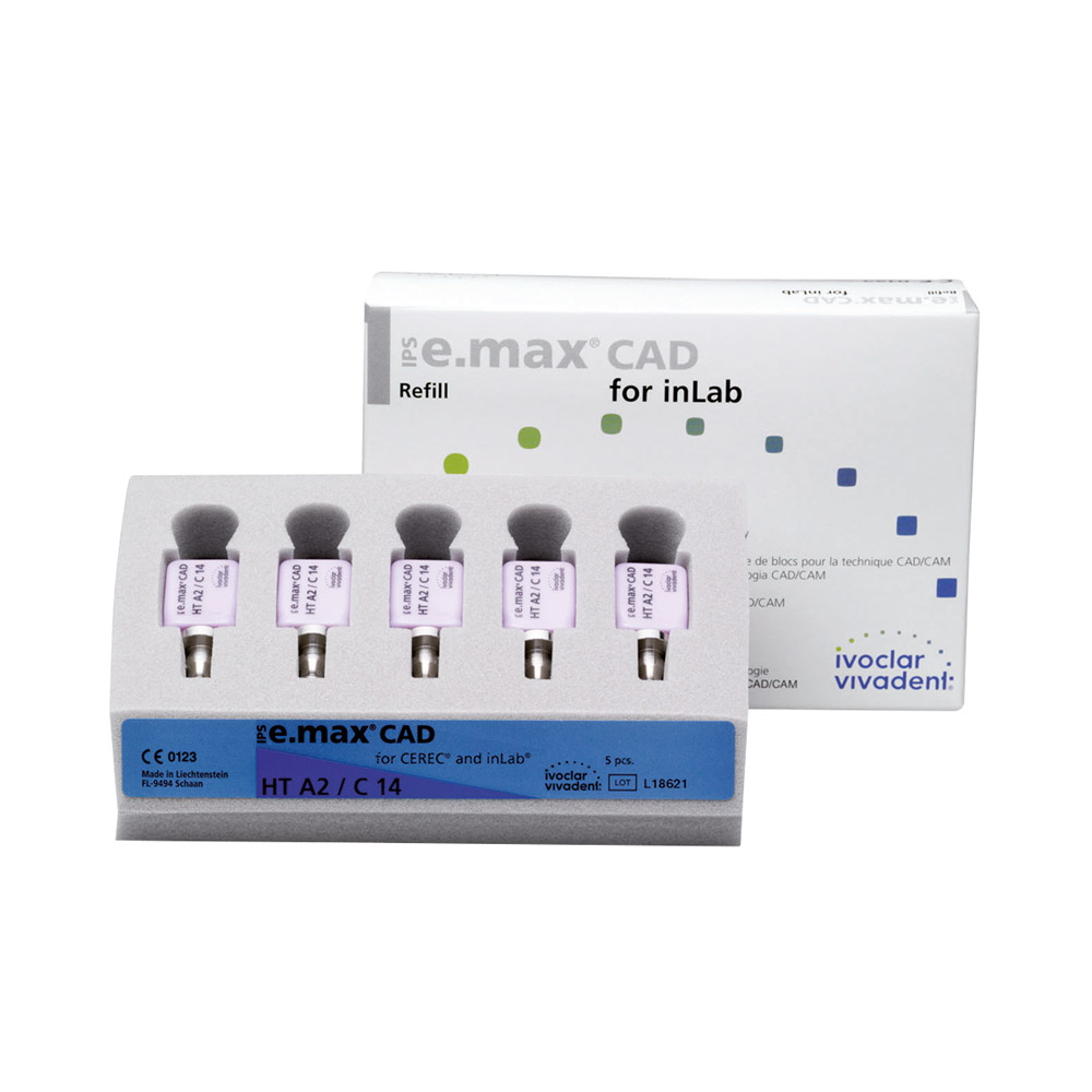 IPS e.max CAD Cer/inLab HT A4 C14 5St