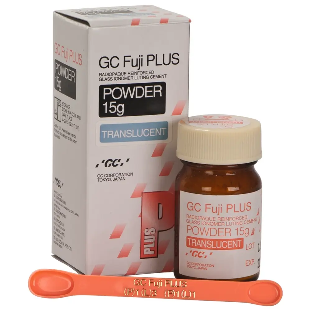 GC Fuji PLUS - Packung 15 g Pulver transluzent
