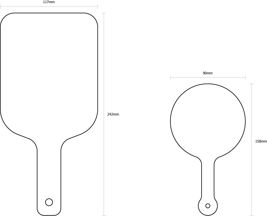 Hand-Schutzschild für Polymerisationslampen Variante: Klein