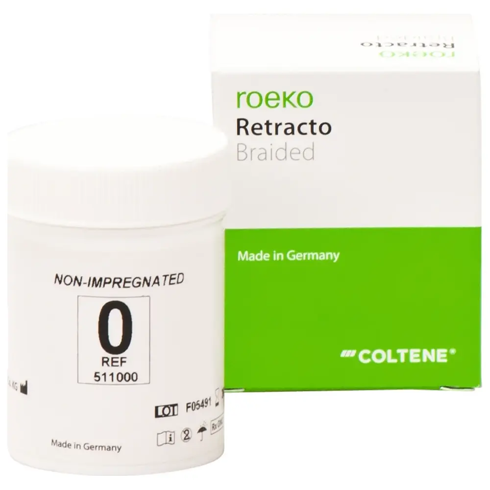COLTENE roeko Retracto, geflochten - Packung 225 cm Retraktionsfaden nicht imprägniert x-fein