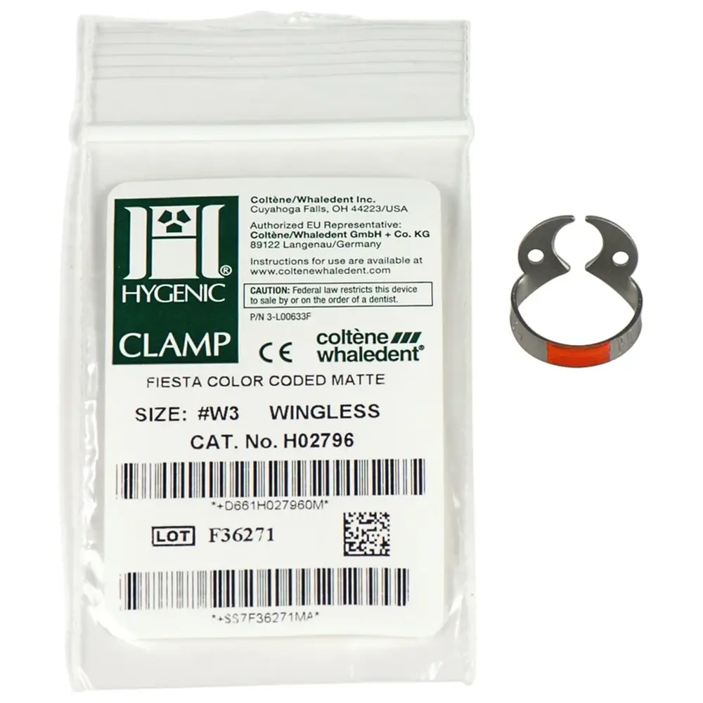 COLTENE HYGENIC® Fiesta® Klammern - Stück ohne Flügel, für kleine Molaren UK, W3