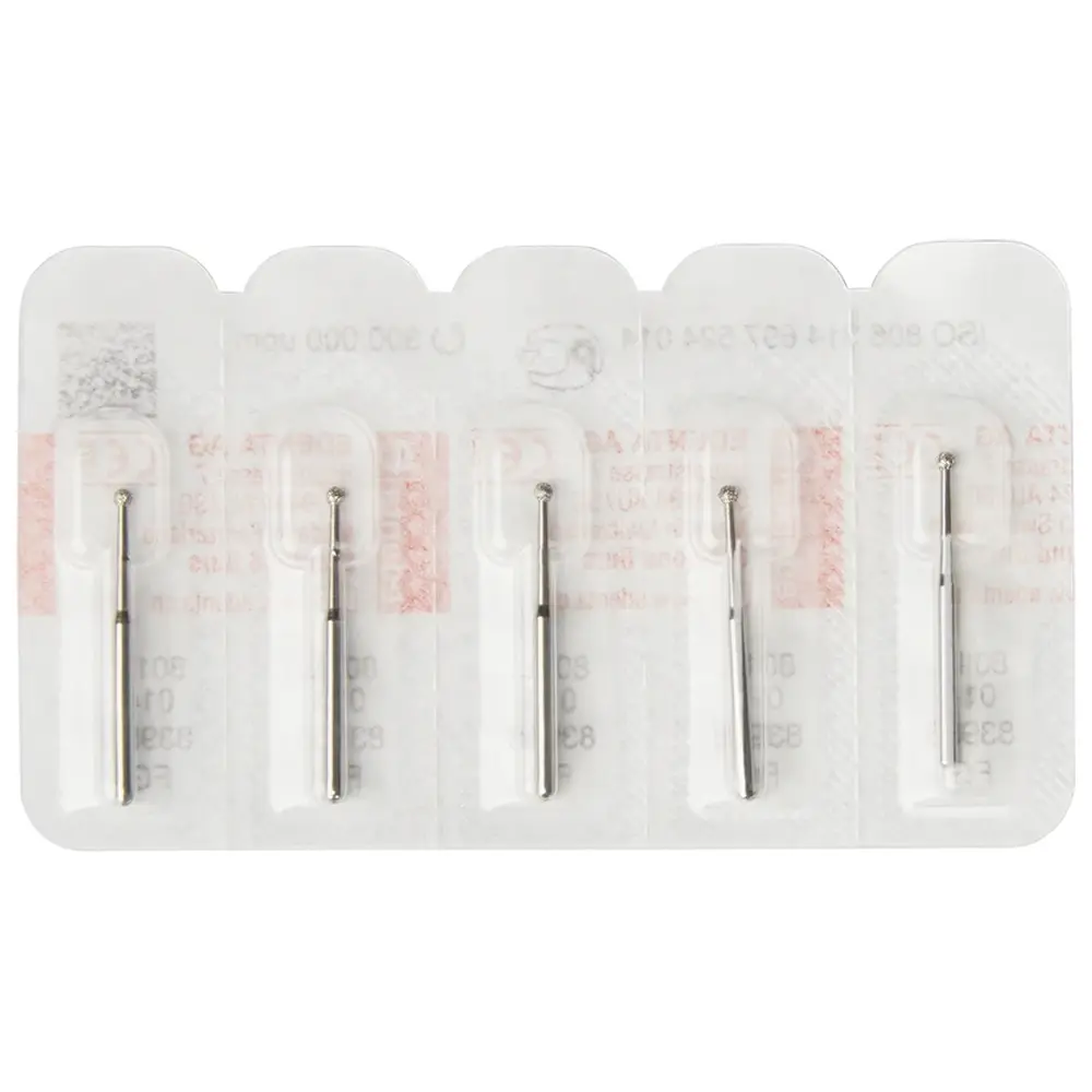 Edenta Diamanten 801L - Packung 5 Stück Standard, FG, Figur 697 Kugel lang, ISO 014