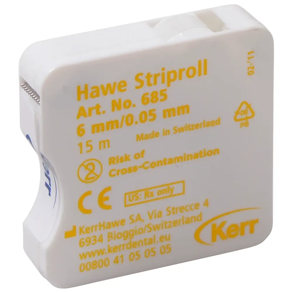 Kerr Striproll - Rolle 15 m Strip transparent, Breite 6 mm