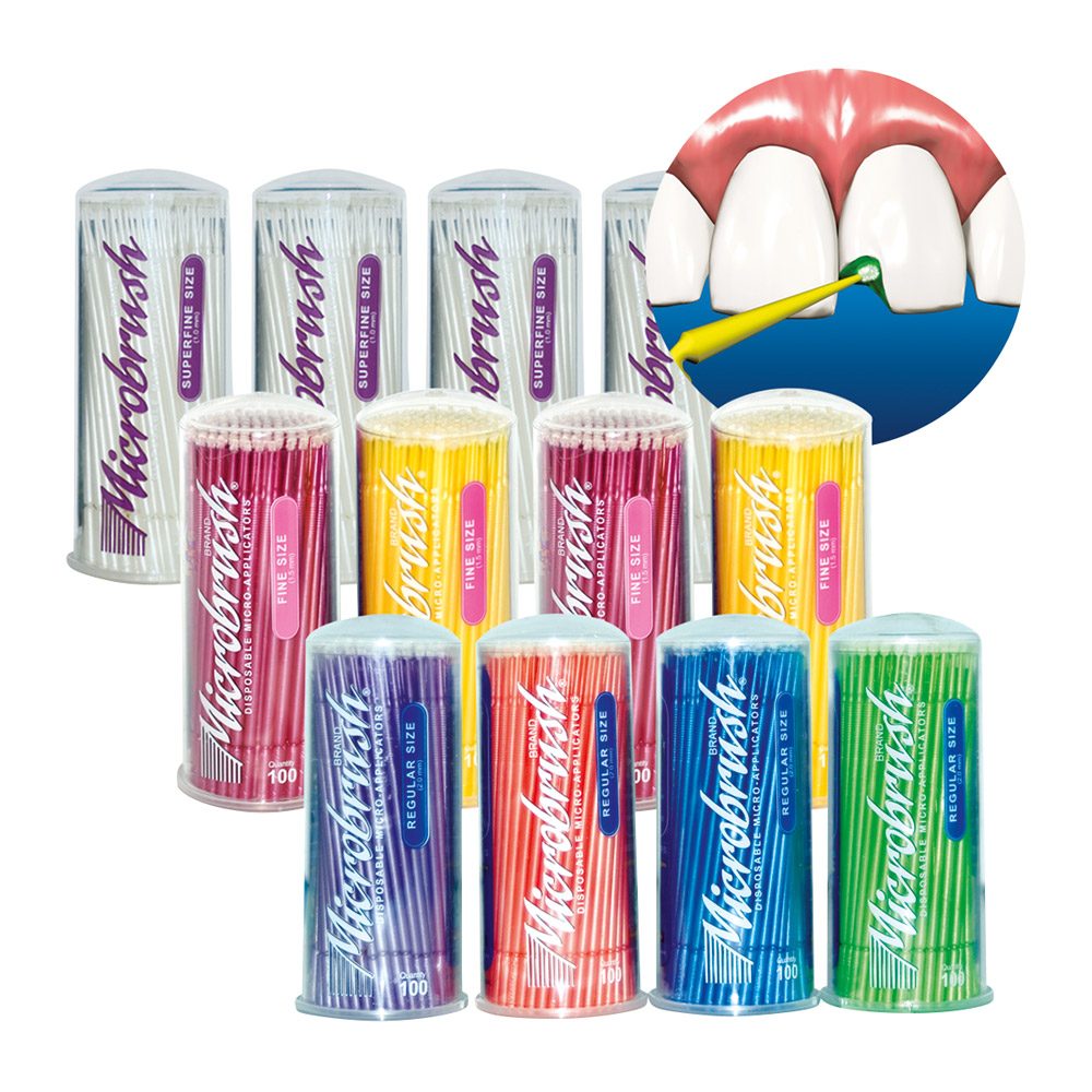 Microbrush regular blau 100St