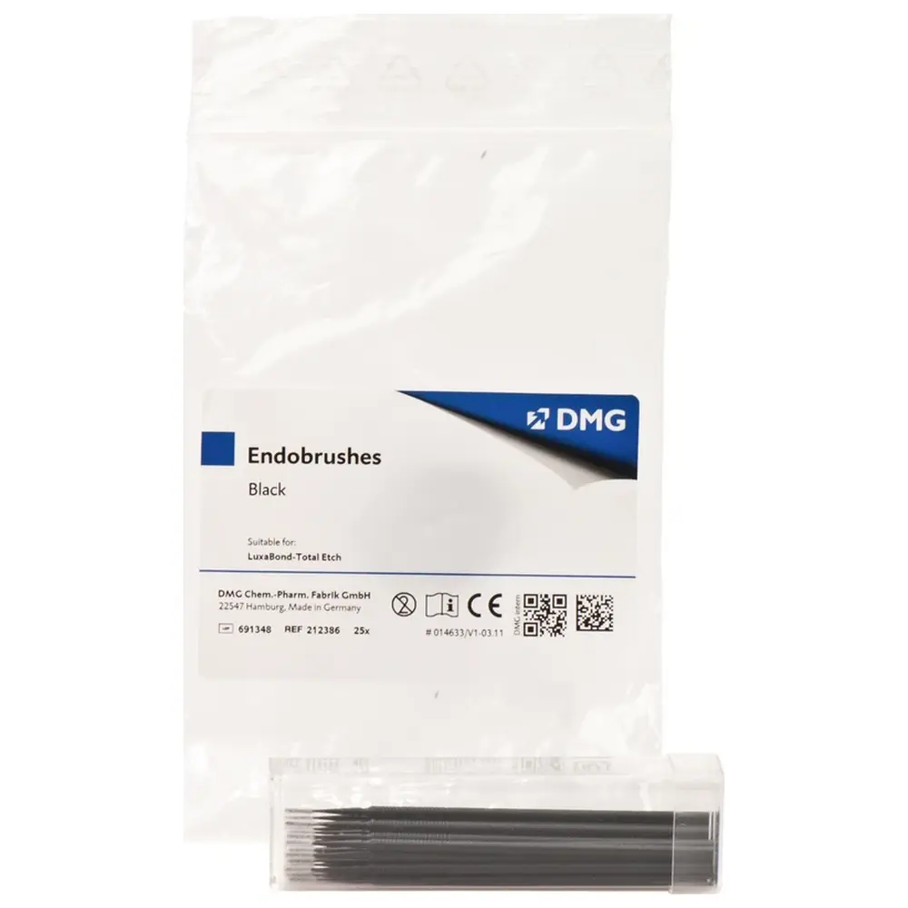 DMG LuxaBond Endopinsel - Packung 25 Stück black