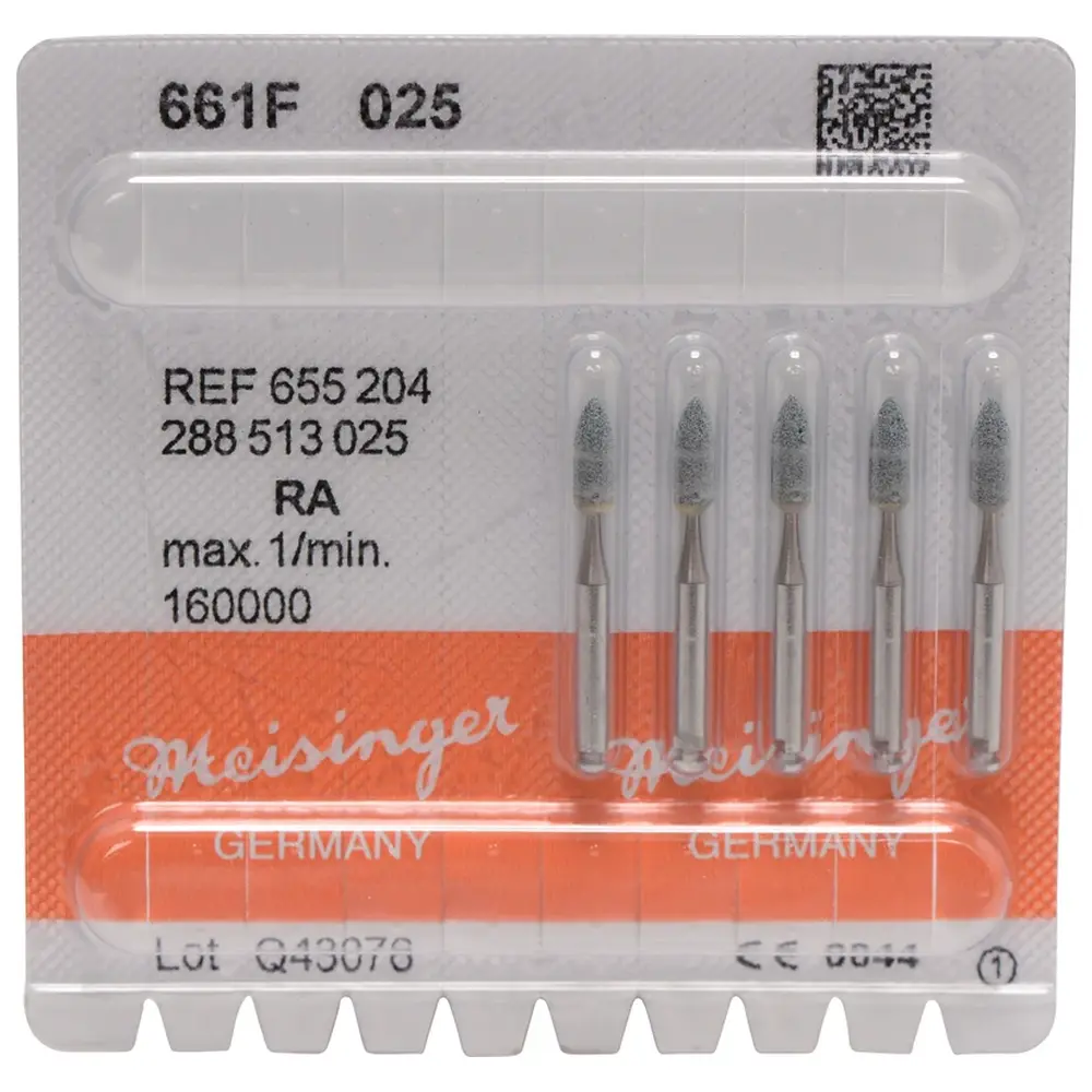 Hager & Meisinger Keramische Schleifer 661 - Packung 5 Stück grün fein, RA, Figur 288, 7 mm, ISO 025