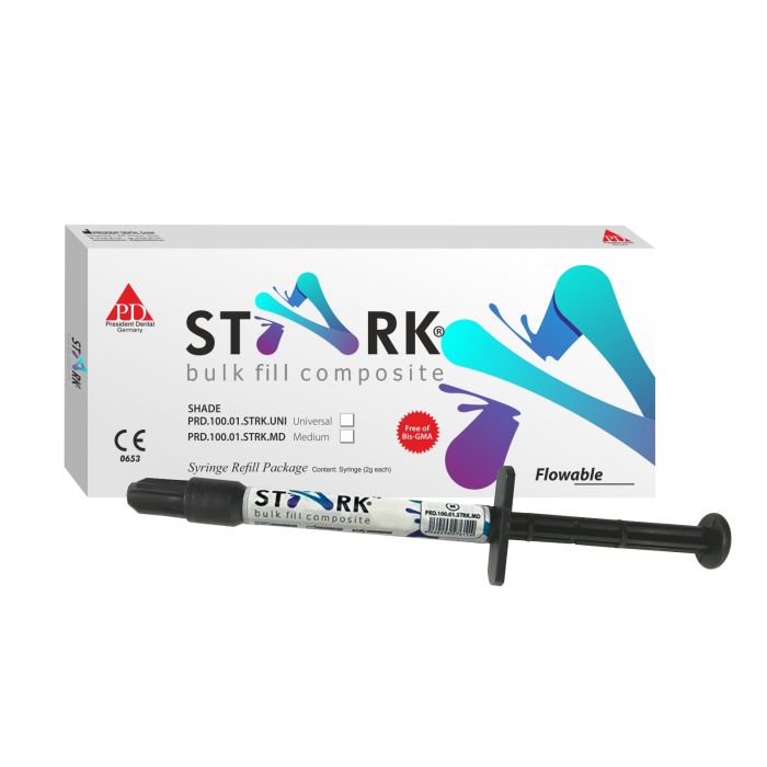 STARK - Microhybrid Bulk Fill Composite Refill Syringe BLK: Medium