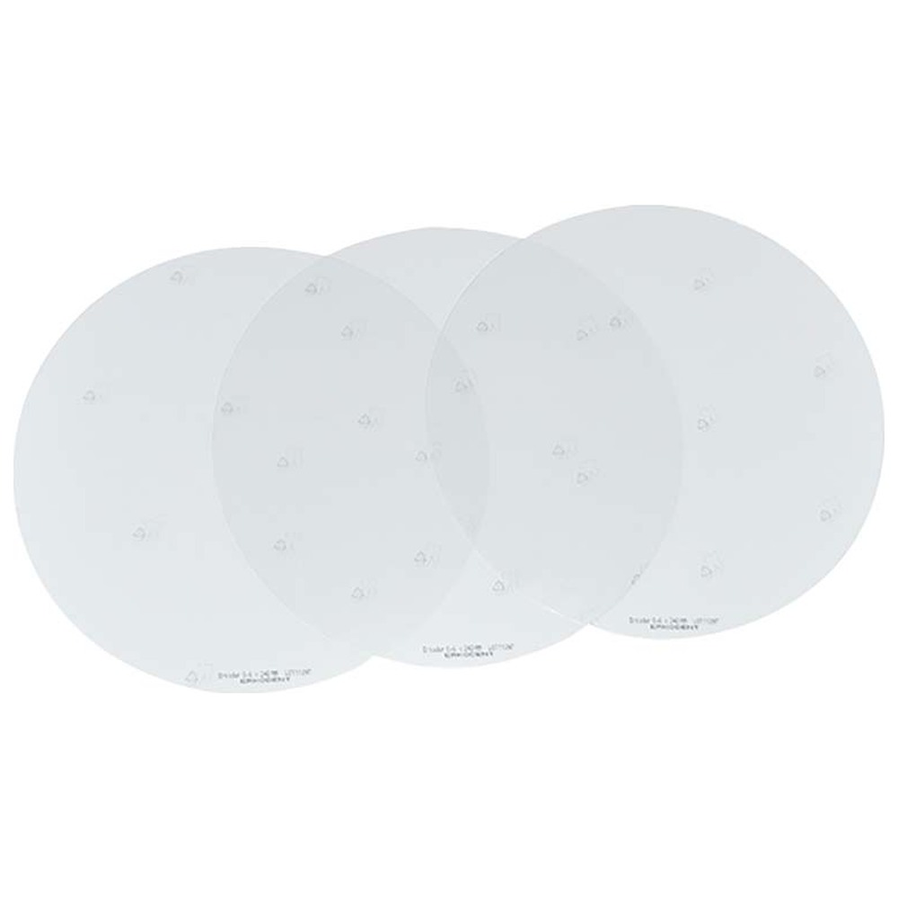 ERKODENT Erkodur 240 - Packung 20 Stück klar, Ø 240 mm, Stärke 0,5 mm
