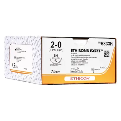 Ethicon Inc. ETHIBOND Excel grün 45cm 4-0 FS2 gefl.S:1,5 Pa 36