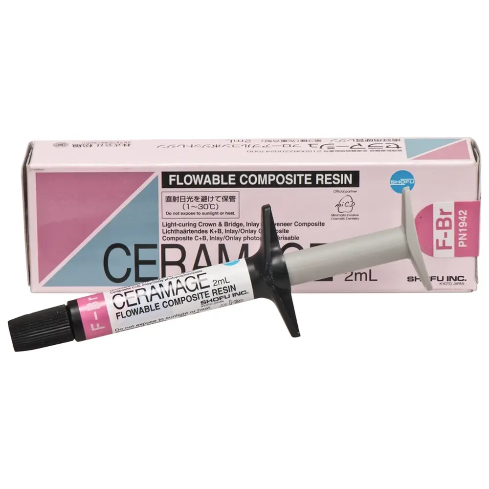 SHOFU CERAMAGE - Spritze 2 ml Komposit flowable F-braun