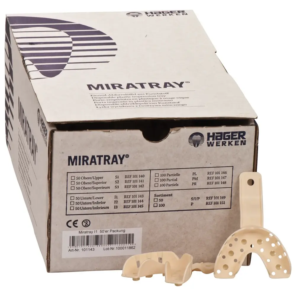 Hager & Werken MIRATRAY® - Karton 50 Stück UK I1, klein