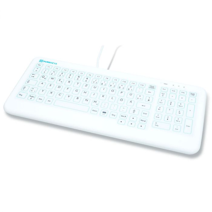 Medizinische Hygienetastatur Purekeys - Kabelgebunden Medizinische Hygienetastatur Purekeys - Kabelgebunden