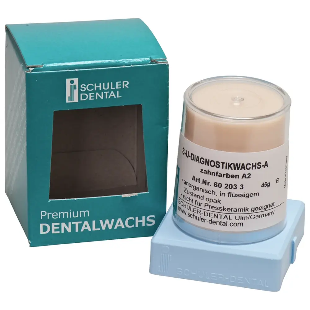 SCHULER-DENTAL S-U-Diagnostikwachs - Kegel 45 g Wachs A, Zahnfarben A2