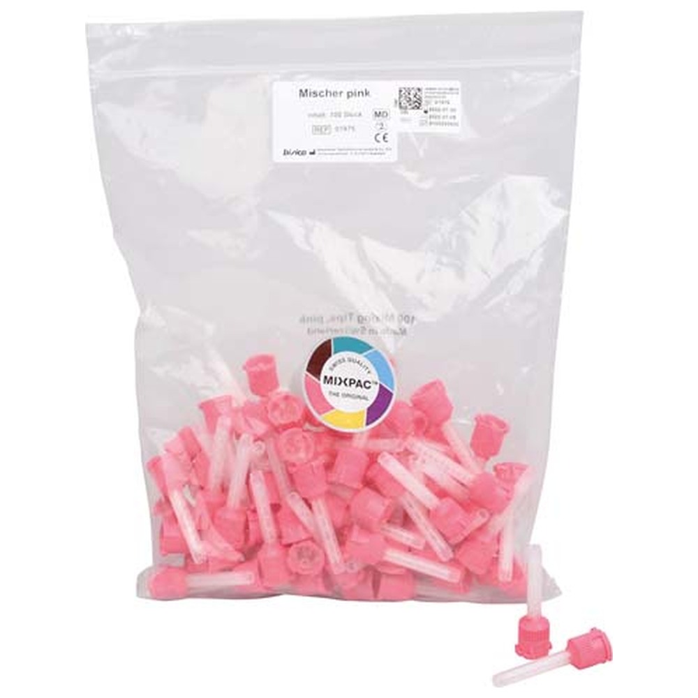 bisico Mischer pink - Packung 100 Stück pink