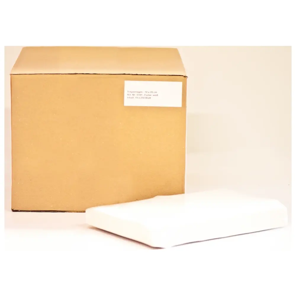 Unigloves Tray-Filterpapier - Karton 10 x 250 Stück 18 x 28 cm, weiß