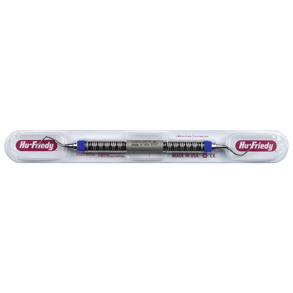 Hu-Friedy Küretten Gracey Standard - Stück Figur 17/18, distal, Griff #7, blau