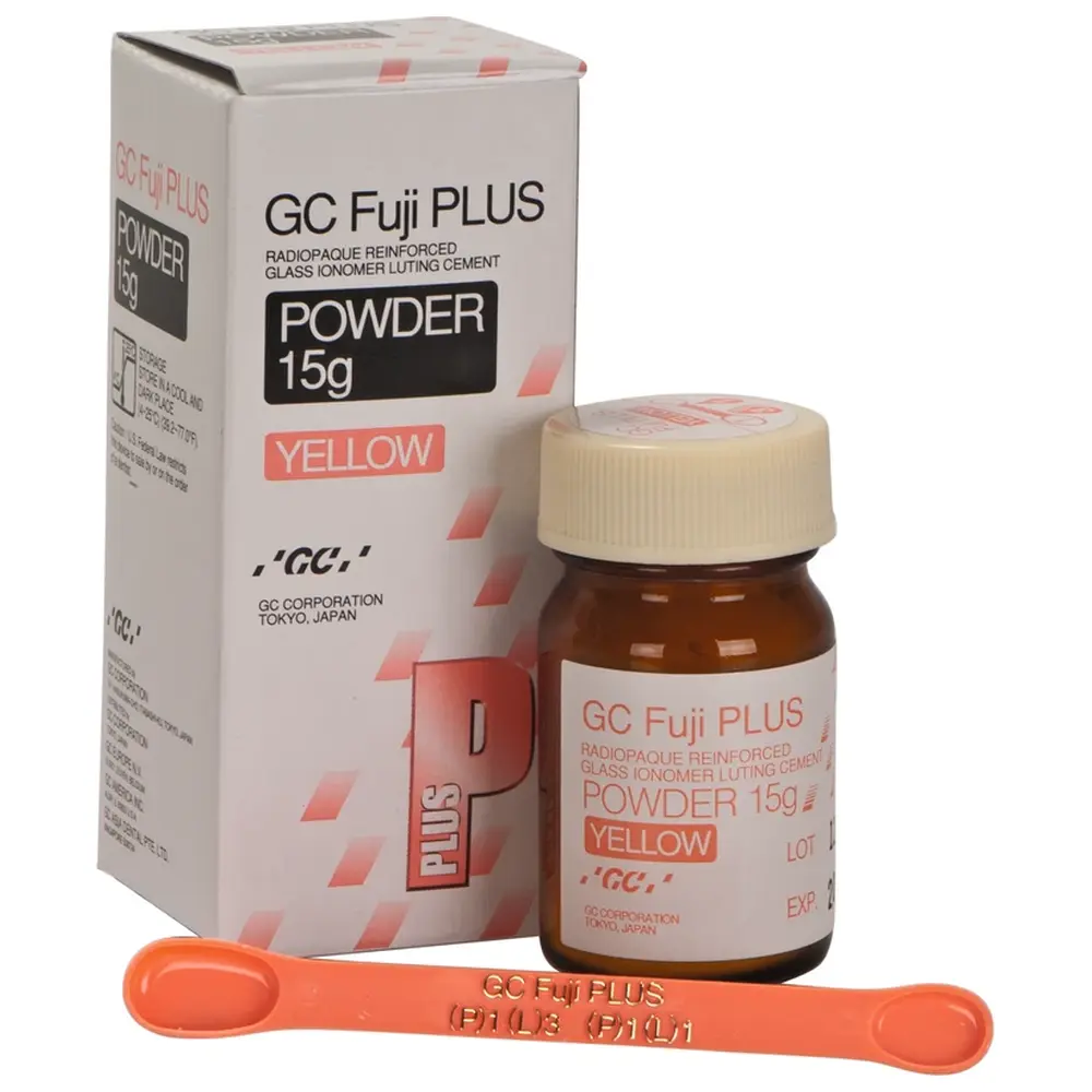 GC Fuji PLUS - Packung 15 g Pulver yellow