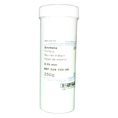 Dentaurum GmbH & Co. KG Zinnfolie L136cm S0,25mm Ro 250g