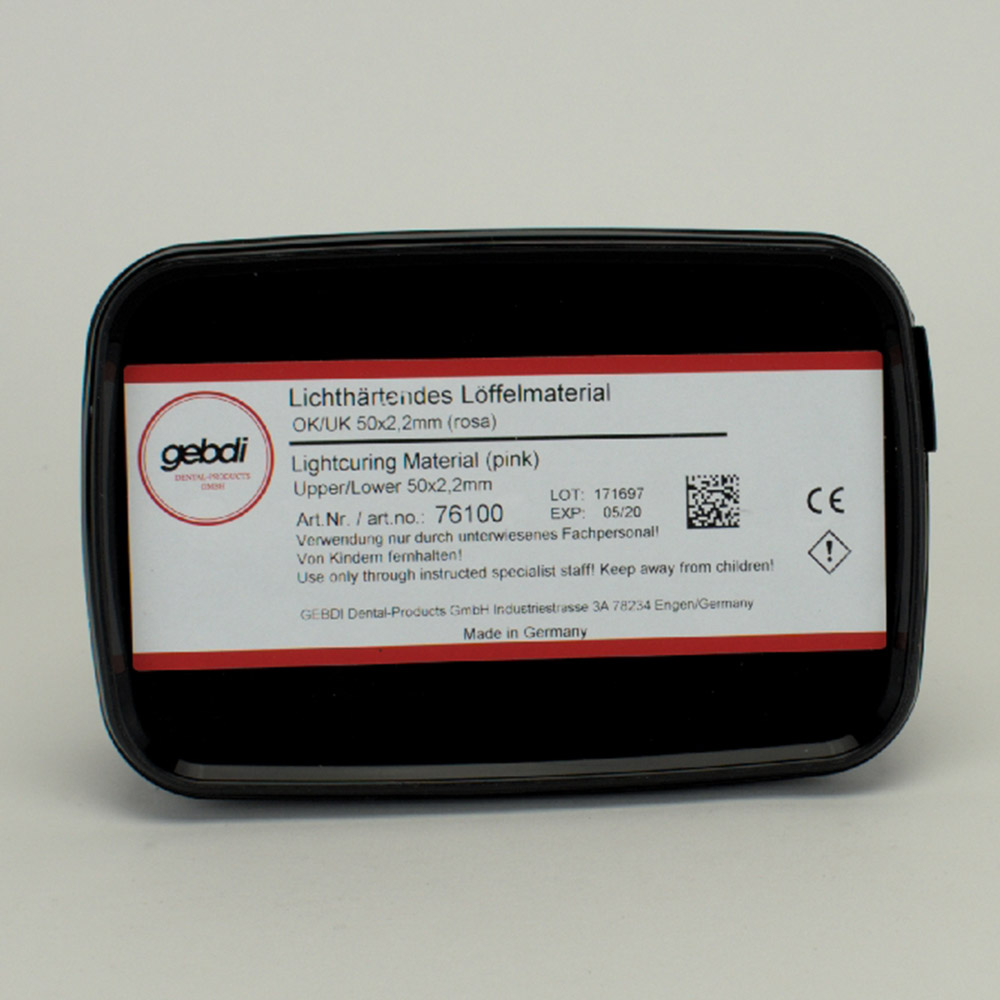 GX25815_Loeffelmaterial_LC_rosa__OKUK_Pa Löffelmaterial LC rosa OK/UK Pa