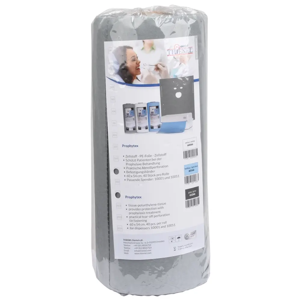 THIENEL Dental PROPHYTEX - Rolle 40 Stück grau, 60 x 54 cm