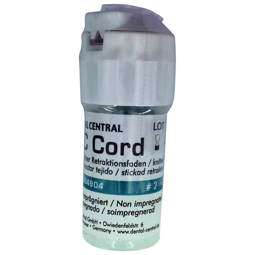 DC Dental Central DC Cord - Dose 275 cm Faden Gr. 2, grün-weiß DC Dental Central DC Cord - Dose 275 cm Faden Gr. 2, grün-weiß