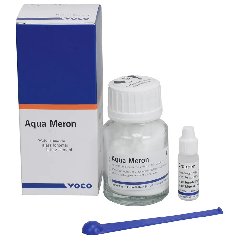 VOCO Aqua Meron - Packung 35 g Pulver, 1 Tropfdosierflasche