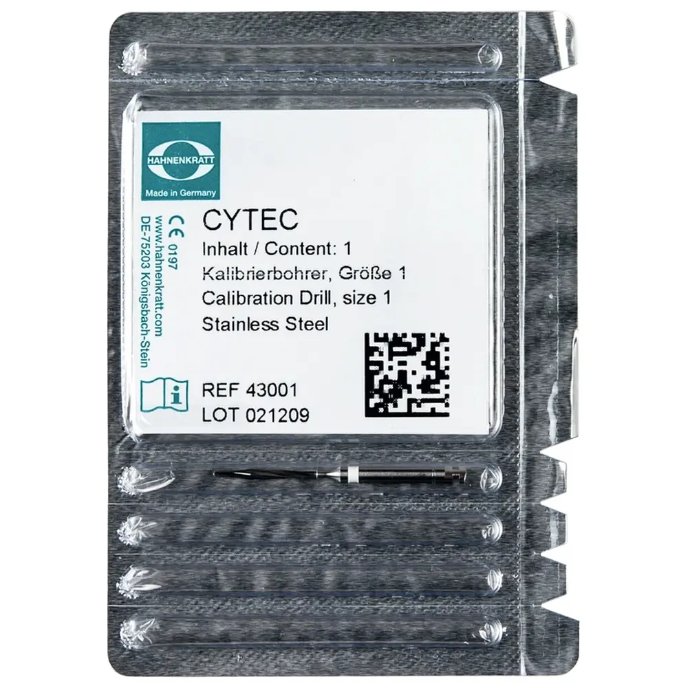 HAHNENKRATT Cytec - Stück Kalibrierbohrer Cytec 1,2 mm, weiß