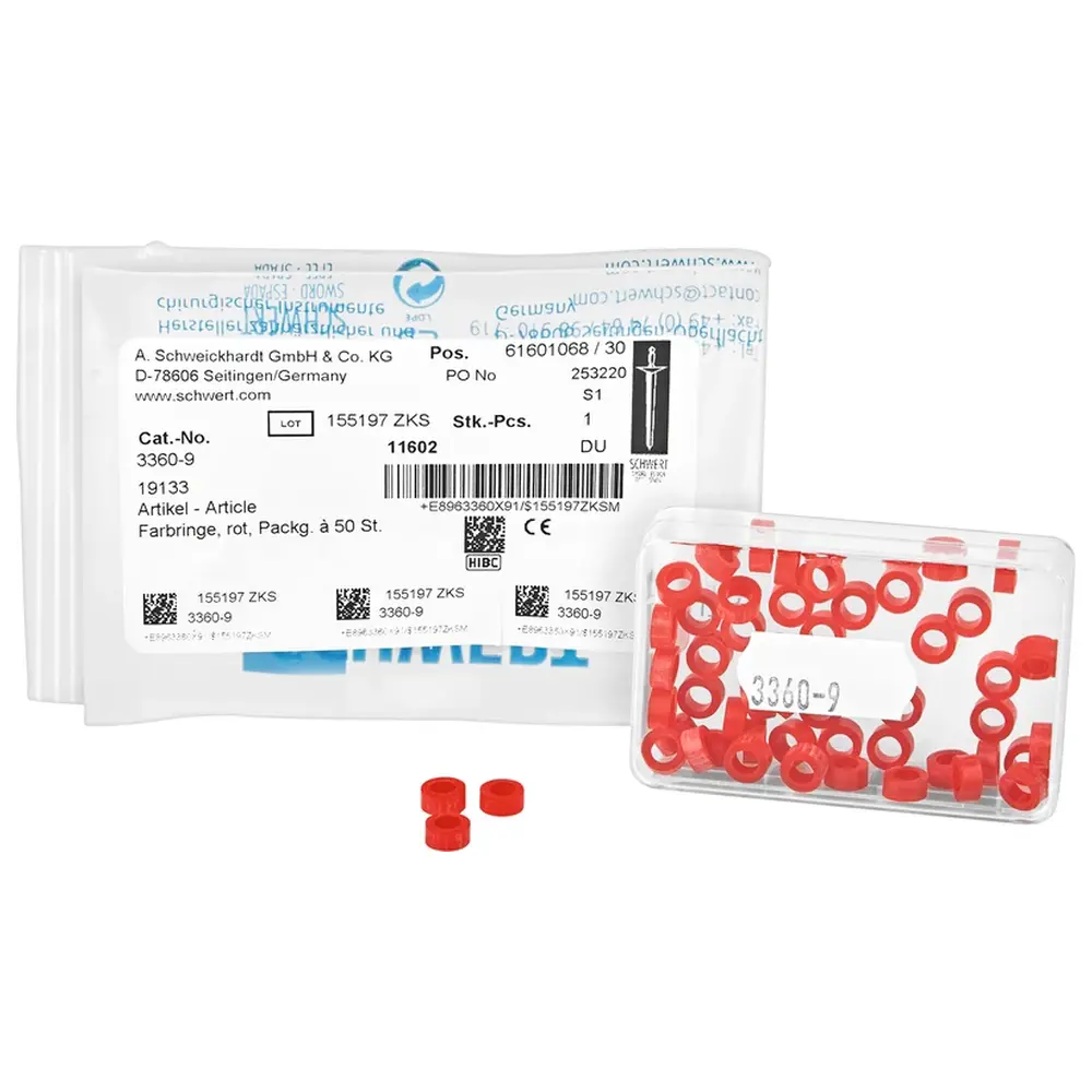 A. Schweickhardt Farbringe - Packung 50 Stück rot