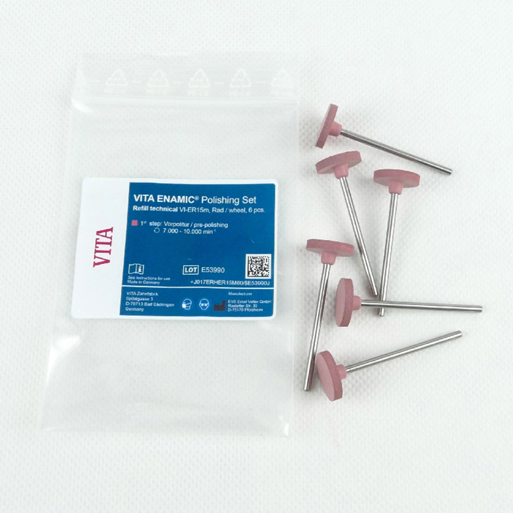 Polierinstrum. Hst Rad ER15M pink 6St