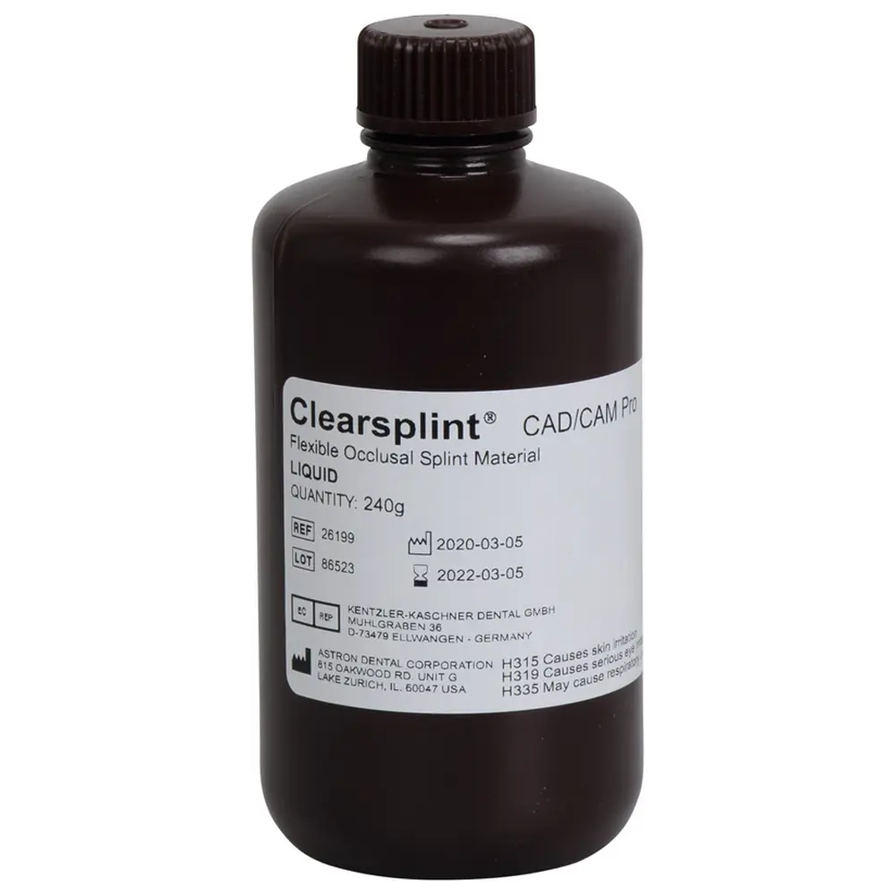 119493_astron_Clearsplint_CADCAM_Pro__Packung_240_g_Fluessigkeit Astron Dental astron® Clearsplint® CAD/CAM Pro - Packung 240 g Flüssigkeit