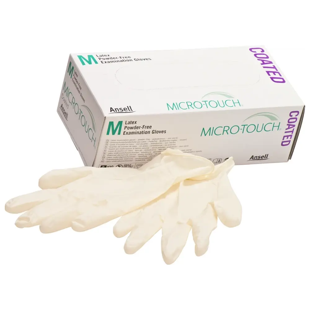 Ansell MICRO-TOUCH® Coated - Packung 100 Stück puderfrei, weiß, M