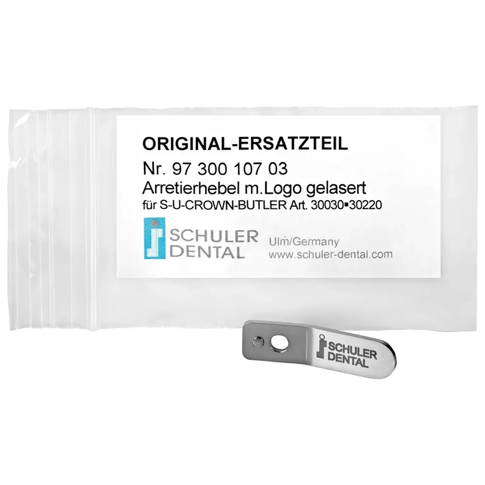 SCHULER-DENTAL Arretierhebel - Stück mit Logo gelasert