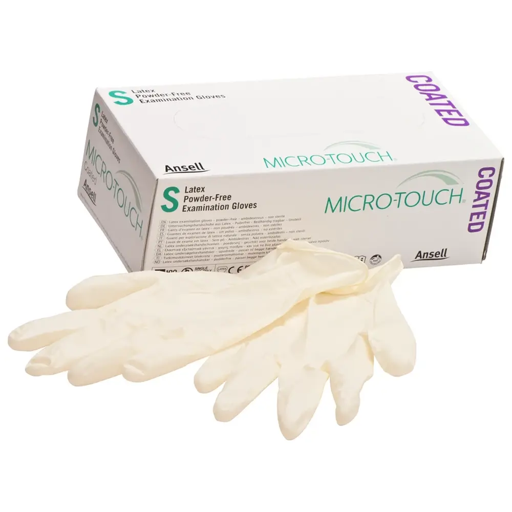 98319_MICROTOUCH_Coated__Packung_100_Stueck_puderfrei_weiss_S Ansell MICRO-TOUCH® Coated - Packung 100 Stück puderfrei, weiß, S