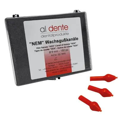 al dente Dentalprodukte GmbH NEM Gußsticks m.Reservoir 9mm Pa 120