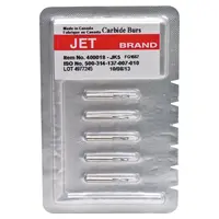 Kerr HM Bohrer FG 1557 - Packung 5 Stück gerades, rundes Ende, Querhiebfissur, FG, 3,7 mm, ISO 010