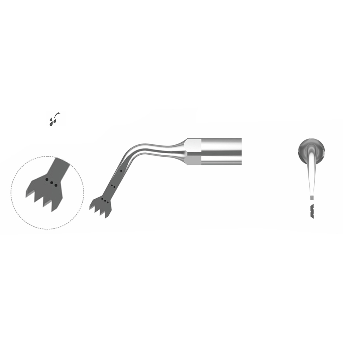 Xpedent Kortikale Knochensäge E-BS1 Chirurgie (passend für den Einsatz mit EMS® Geräten)